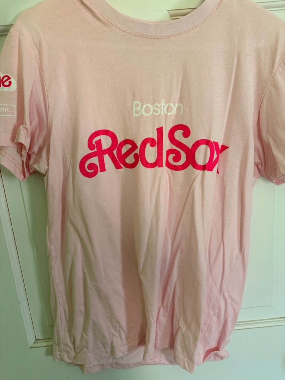Boston Red Sox Pink Barbie Graphic T-Shirt